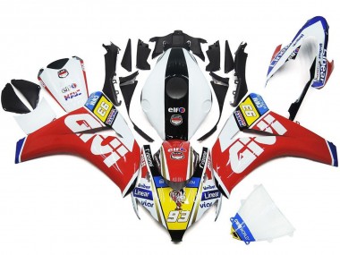 93 Number White and Red 2008-2011 Honda CBR1000RR Motorcycle Fairing