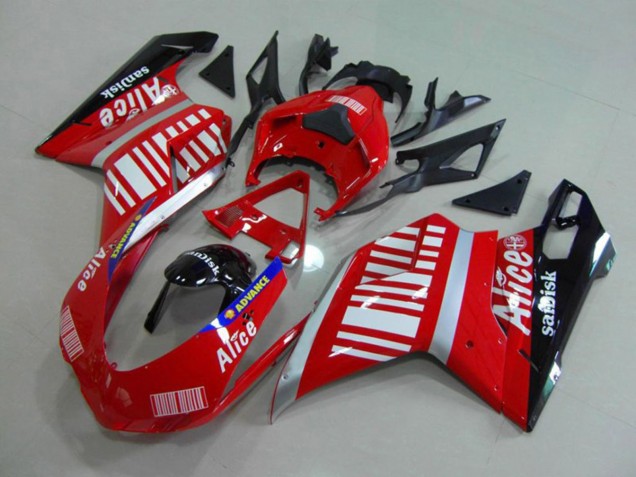 Alice Red 2007-2014 Ducati Ducati 848 1098 1198 Motorcycle Fairing