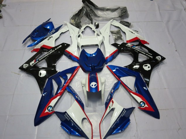 Alien Blue and White 2009-2014 BMW S1000RR Motorcycle Fairing