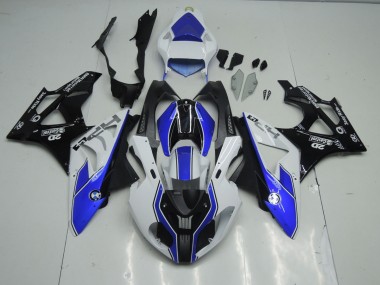 Alien Blue and White 2009-2014 BMW S1000RR Motorcycle Fairing