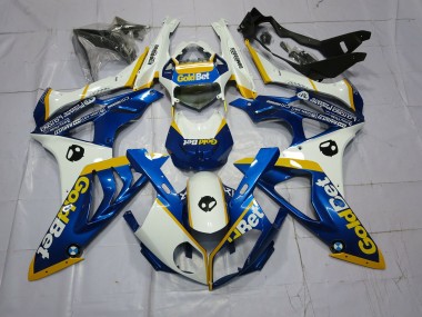 Alien Blue and White 2009-2014 BMW S1000RR Motorcycle Fairing