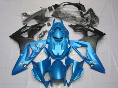 Alien Blue and White 2009-2014 BMW S1000RR Motorcycle Fairing