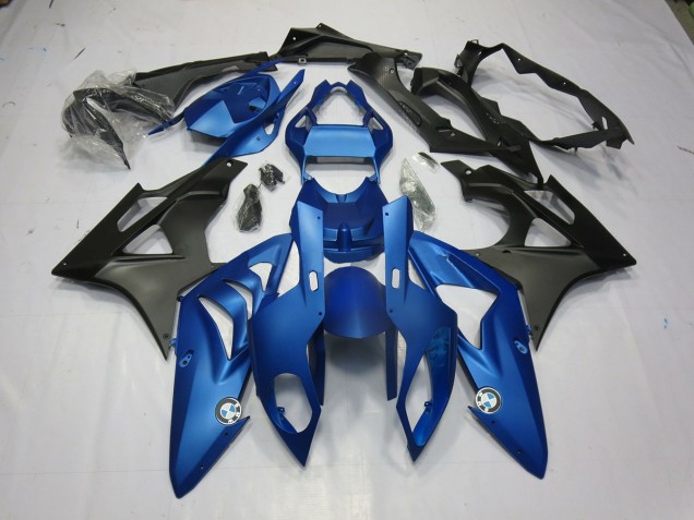 Alien Blue and White 2009-2014 BMW S1000RR Motorcycle Fairing