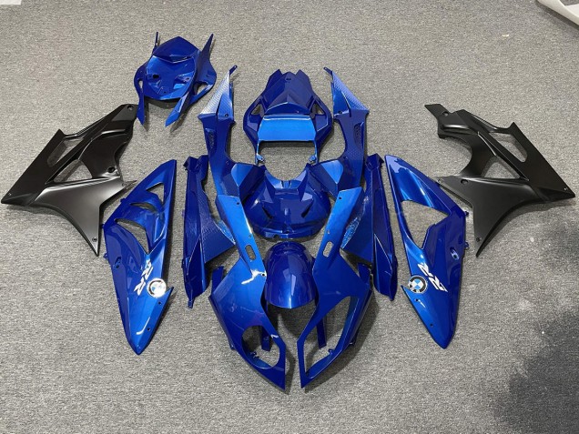 Alien Blue and White 2009-2014 BMW S1000RR Motorcycle Fairing