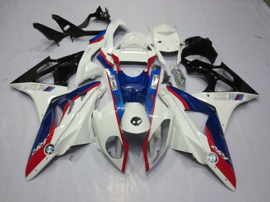 Alien Blue and White 2009-2014 BMW S1000RR Motorcycle Fairing