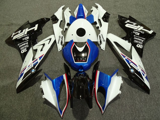 Alien Blue and White 2009-2014 BMW S1000RR Motorcycle Fairing