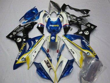 Alien Blue and White 2009-2014 BMW S1000RR Motorcycle Fairing