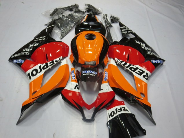 Black Repsol 2009-2012 Honda CBR600RR Motorcycle Fairing