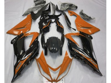 Black and Orange 2013-2018 Kawasaki ZX6R Motorcycle Fairing