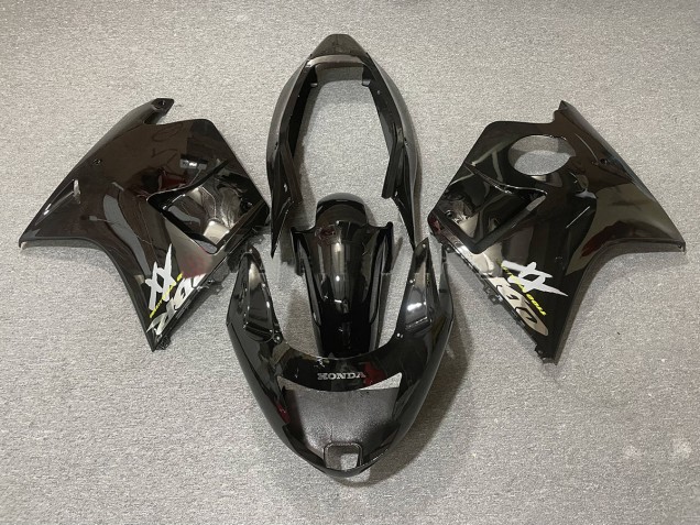 Black and Silver 1996-2007 Honda CBR1100XX Motorcycle Fairing