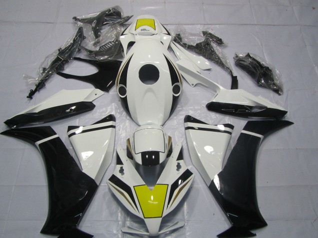 Black and White 2012-2016 Honda CBR1000RR Motorcycle Fairing