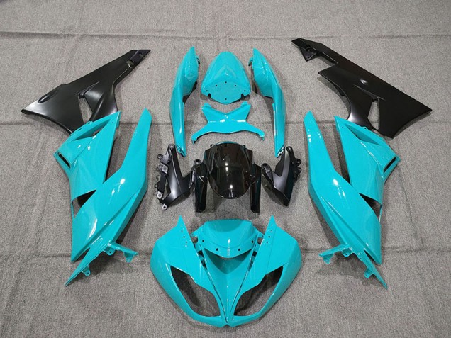 Blue 2009-2012 Kawasaki ZX6R Motorcycle Fairing