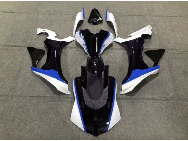 Blue Black and White 2015-2019 Yamaha R1 Motorcycle Fairing