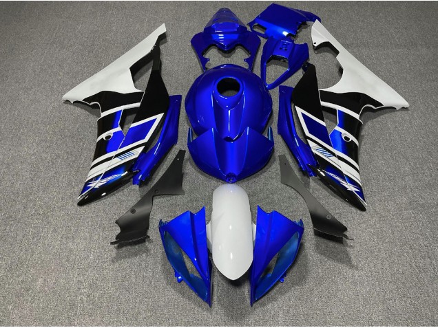 Blue Black and White OEM Style 2008-2016 Yamaha R6 Motorcycle Fairing