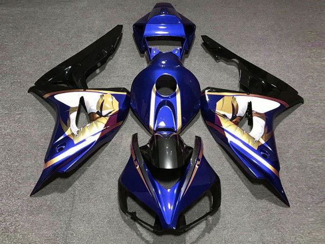 Blue & Gold 2006-2007 Honda CBR1000RR Motorcycle Fairing