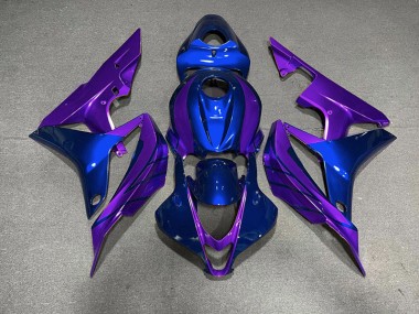 Blue & Purple 2007-2008 Honda CBR600RR Motorcycle Fairing