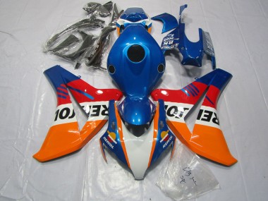 Blue Repsol & Red 2008-2011 Honda CBR1000RR Motorcycle Fairing