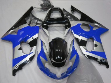 Blue Silver OEM Style 2000-2002 Suzuki GSXR 1000 Motorcycle Fairing