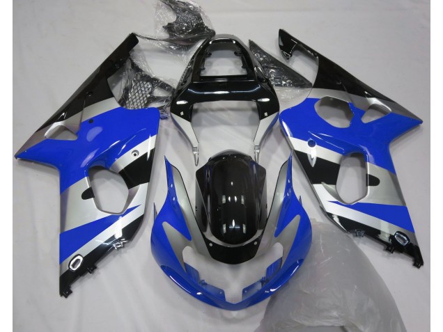 Blue Silver OEM Style 2000-2002 Suzuki GSXR 1000 Motorcycle Fairing