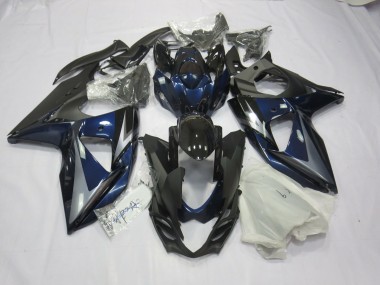 Blue Silver and Black 2009-2016 Suzuki GSXR 1000 Motorcycle Fairing