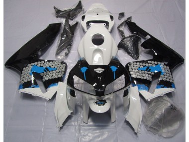 Blue Splatter 2005-2006 Honda CBR600RR Motorcycle Fairing