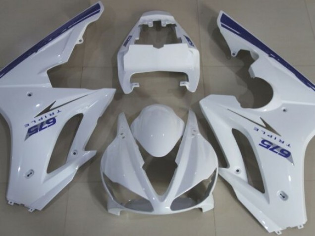 Blue White OEM Style 2009-2012 Triumph Daytona 675 Motorcycle Fairing