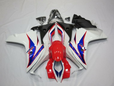 Blue White Red HRC 2011-2012 Honda CBR600F Motorcycle Fairing