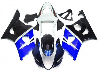 Blue and Gloss Black Custom Style 2003-2004 Suzuki GSXR 1000 Motorcycle Fairing