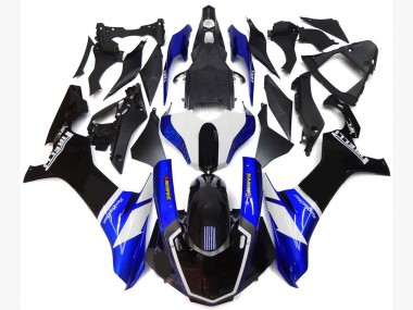 Blue and White Custom Style 2015-2019 Yamaha R1 Motorcycle Fairing