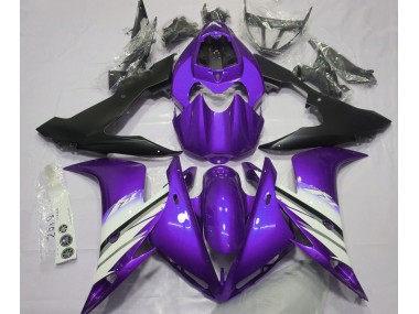 Bright Purple & White 2004-2006 Yamaha R1 Motorcycle Fairing