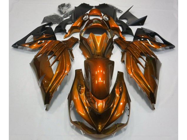 Burnt Orange Gloss 2012-2021 Kawasaki ZX14R Motorcycle Fairing