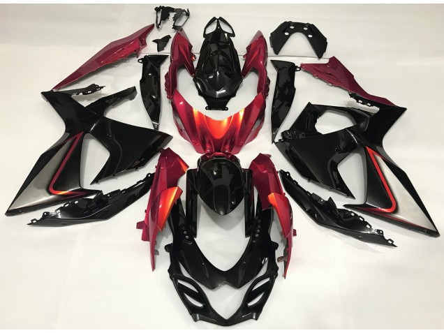 Burnt Orange and Black 2009-2016 Suzuki GSXR 1000 Motorcycle Fairing