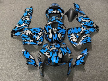 Camo & BLUE 2005-2006 Honda CBR600RR Motorcycle Fairing