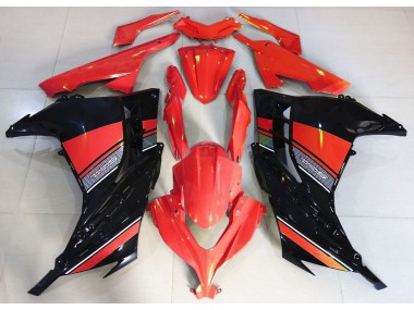 Candy Red and Black 2013-2018 Kawasaki Ninja 300 Motorcycle Fairing