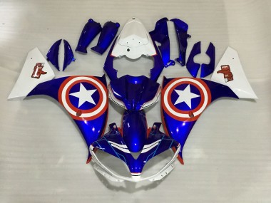 Captain America 2009-2011 Yamaha R1 Motorcycle Fairing