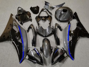 Carbon Fiber & Blue 2008-2016 Yamaha R6 Motorcycle Fairing