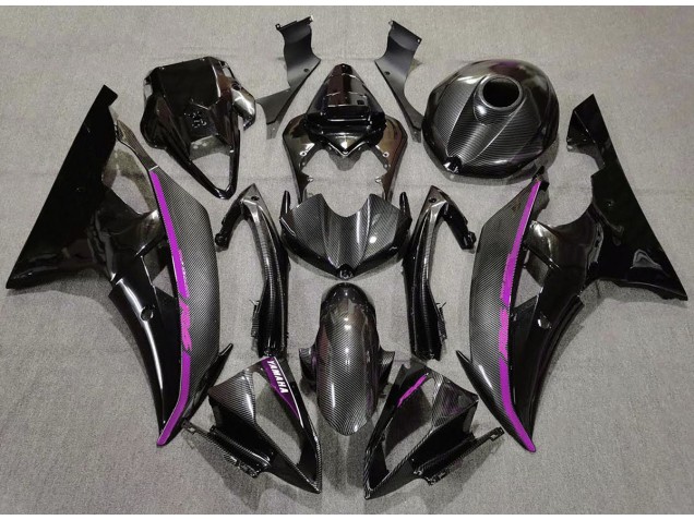 Carbon Fiber & Pink 2008-2016 Yamaha R6 Motorcycle Fairing