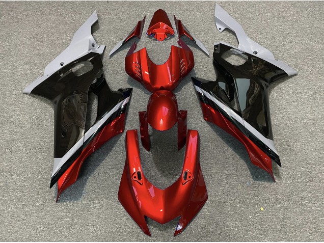 Cement Black and Red 2017-2021 Yamaha R6 Motorcycle Fairing