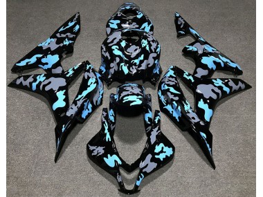 Custom Camo Blue 2007-2008 Honda CBR600RR Motorcycle Fairing