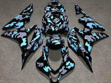 Custom Camo Blue 2007-2008 Honda CBR600RR Motorcycle Fairing