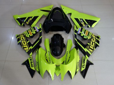 Custom High Viz Yellow 2004-2005 Kawasaki ZX10R Motorcycle Fairing