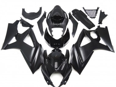 Custom Matte Black Slick 2007-2008 Suzuki GSXR 1000 Motorcycle Fairing