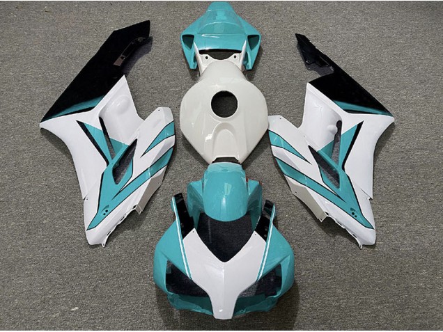 Cyan White and Gloss Black 2004-2005 Honda CBR1000RR Motorcycle Fairing