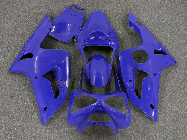 Dark Blue Plain 2003-2004 Kawasaki ZX6R Motorcycle Fairing