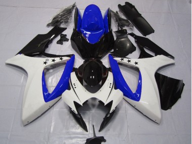 Dark Blue Star 2006-2007 Suzuki GSXR 600-750 Motorcycle Fairing