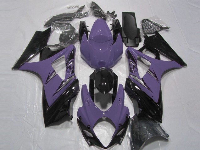 Dark Purple and Black 2007-2008 Suzuki GSXR 1000 Motorcycle Fairing