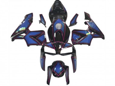 Deep Blue & Pink Outline 2005-2006 Honda CBR600RR Motorcycle Fairing