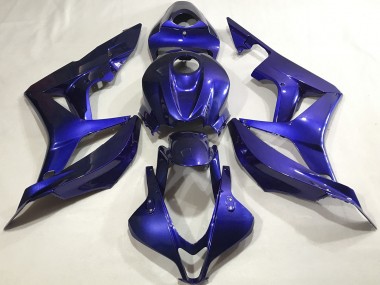 Deep Blue Plain 2007-2008 Honda CBR600RR Motorcycle Fairing