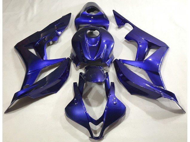 Deep Blue Plain 2007-2008 Honda CBR600RR Motorcycle Fairing