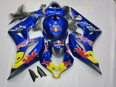 Deep Blue Red Bull 2007-2008 Honda CBR600RR Motorcycle Fairing